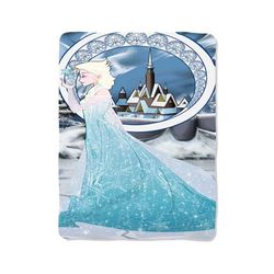 elsa disney frozen nouveau print on blanket