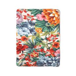 floral colorful print on blanket