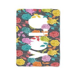 floral yolo print on blanket