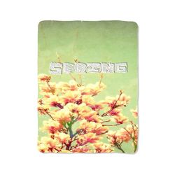 flower spring print on blanket