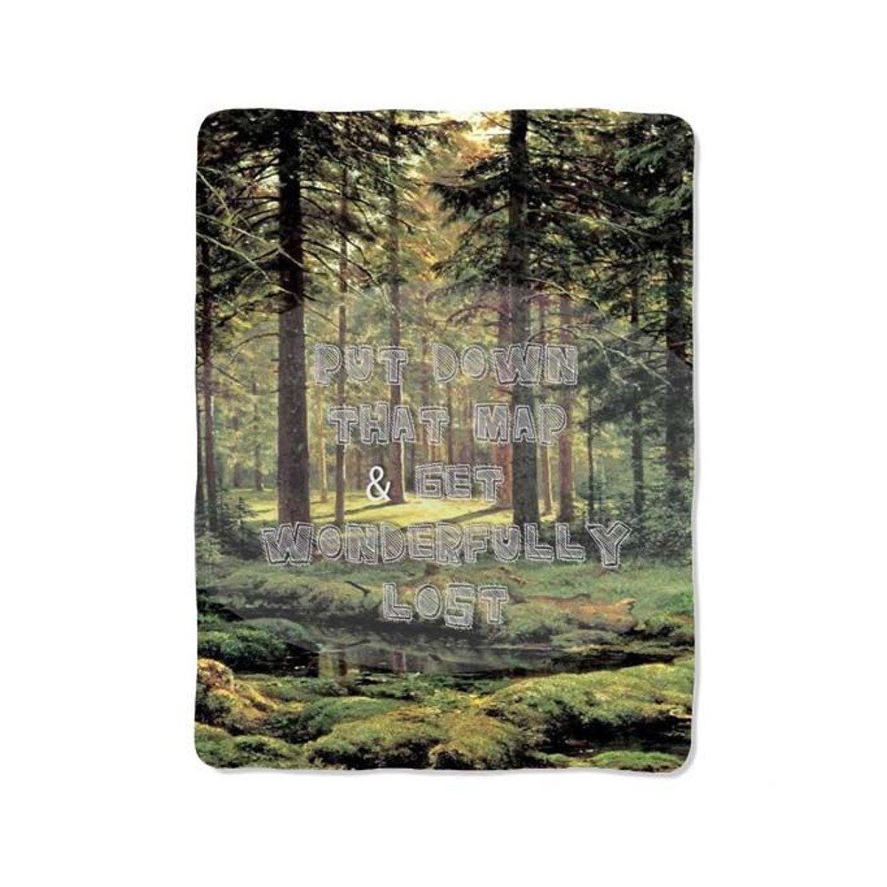 Forest Quotes Print On Blanket 0