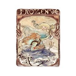 frozen nouveau art print on blanket