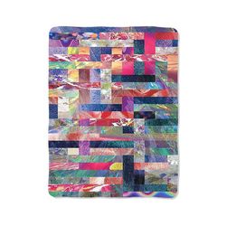 galaxy color pattern print on blanket