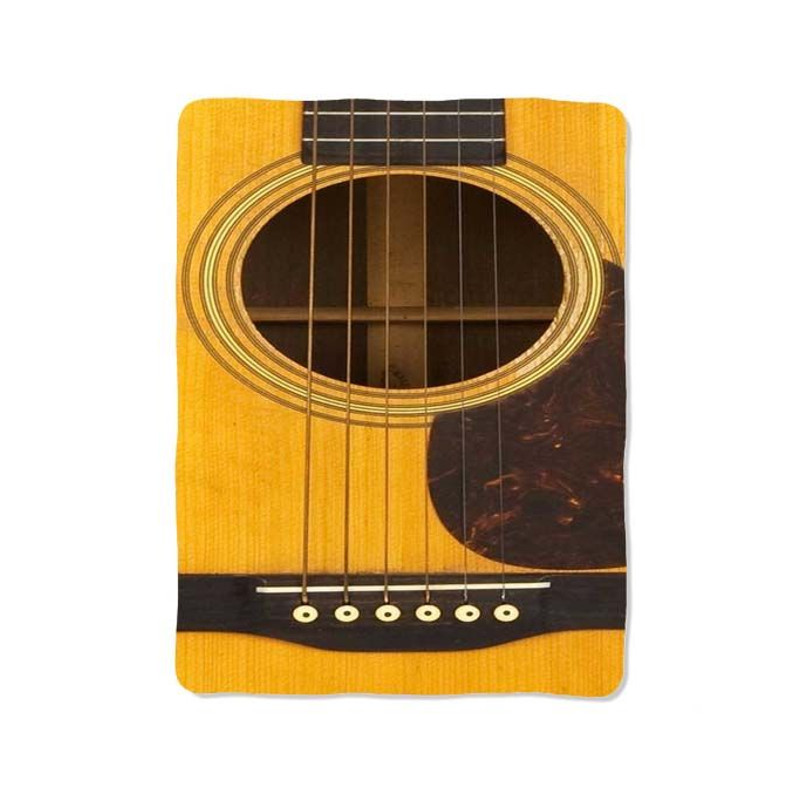 Guitar Print On Blanket 0