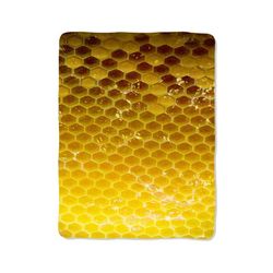 honey from bee print on blanket