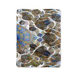 indian mandala pattern print on blanket