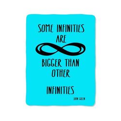 infinity quotes john green print on blanket
