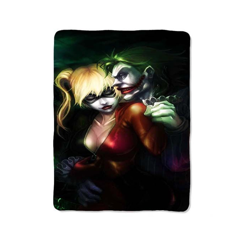 Joker And Harley Quinn Print On Blanket 0