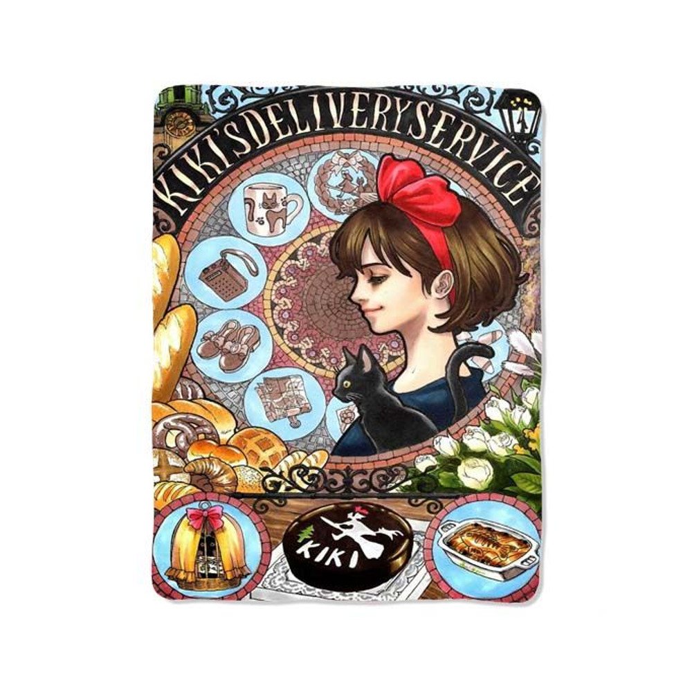 Kikis Delivery Service Nouveau Print On Blanket 0