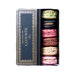 laduree macaron box print on blanket