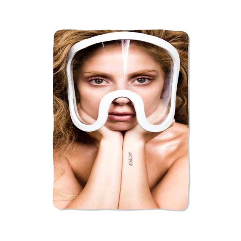 Lady Gaga Print On Blanket 0