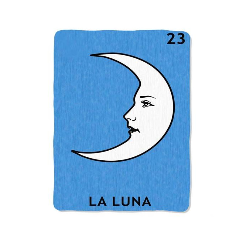 Loteria La Luna Print On Blanket 0