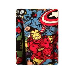 marvel character print on blanket