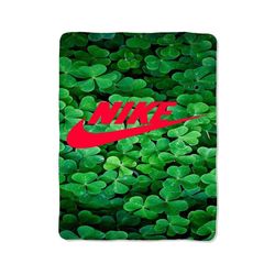nike leaves nature print on blanket