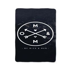of mice and men print on blanket