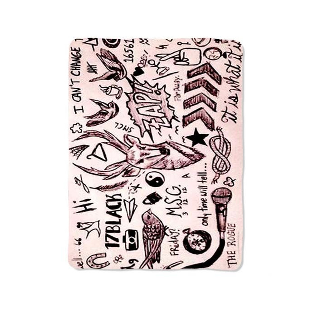 One Direction Tattoos Print On Blanket 0