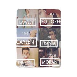 our2ndlife personnel inspired print on blanket