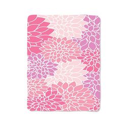 pink flower print on blanket
