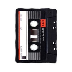 retro cassette print on blanket