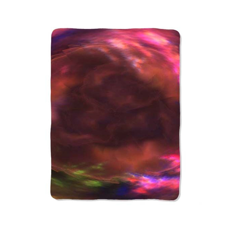 Rose Hologram Marble Print On Blanket 0