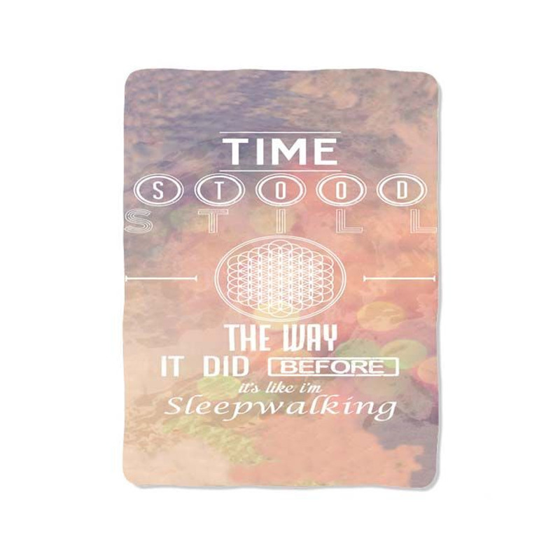 Sleep Walking Lyrics Bmth Print On Blanket 0