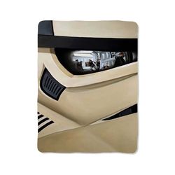 stormtrooper helmet print on blanket
