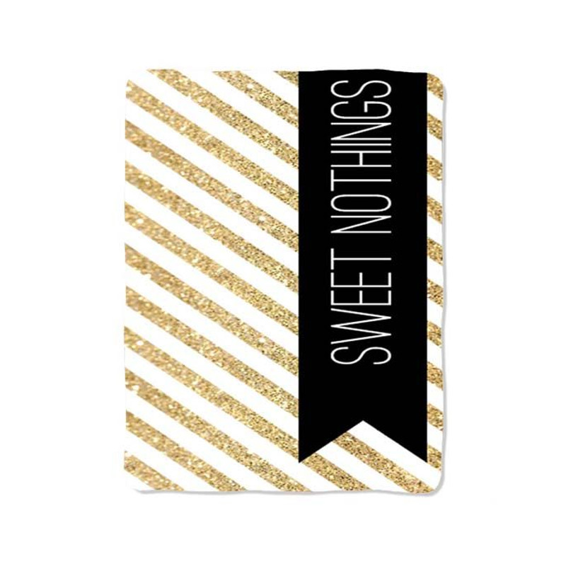 Sweet Nothings Quotes Print On Blanket 0