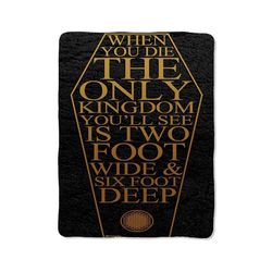 the house of wolves lyric print on blanket