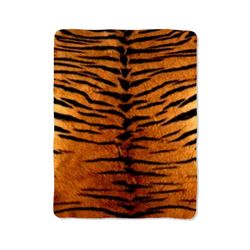 tiger brown skin print on blanket