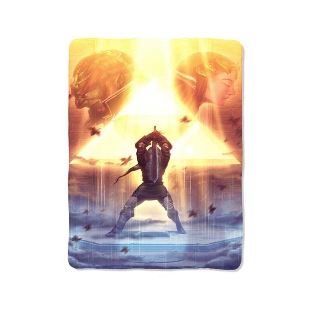 Triforce Art Zelda Print On Blanket 0