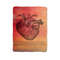 Vintage Medical Heart Illustration Print On Blanket 0