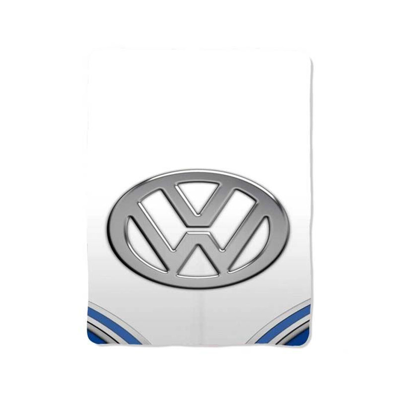Volkswagen Minibus Logo Print On Blanket 0