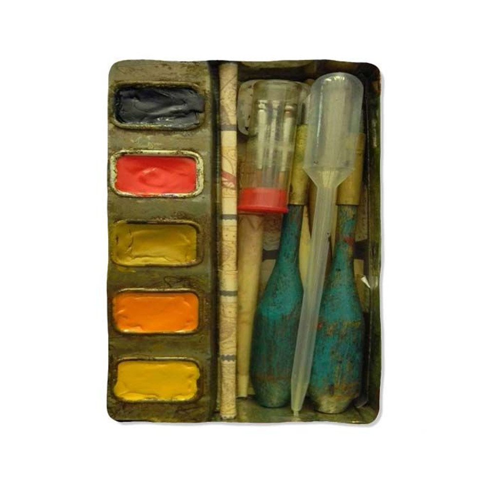 Watercolor Set Print On Blanket 0