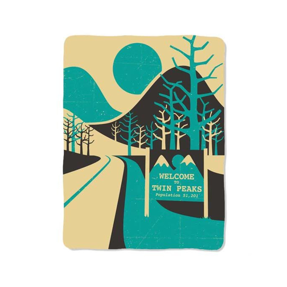 Welcome To Twin Peaks Map Print On Blanket 0