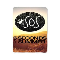 5 second of summer design on blanket