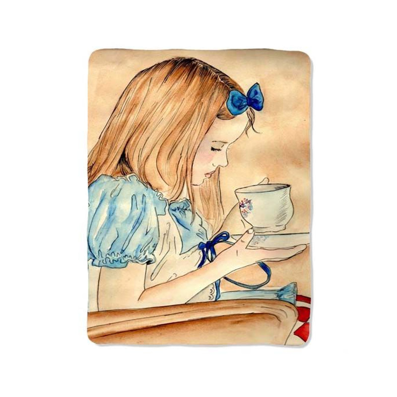 Alice Design On Blanket 0