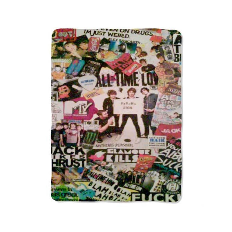All Time Low Collage Design On Blanket 0