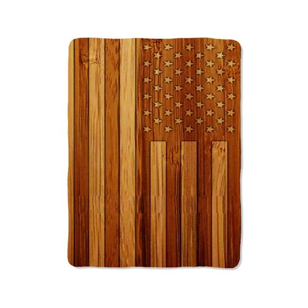 American Flag Design On Blanket 0
