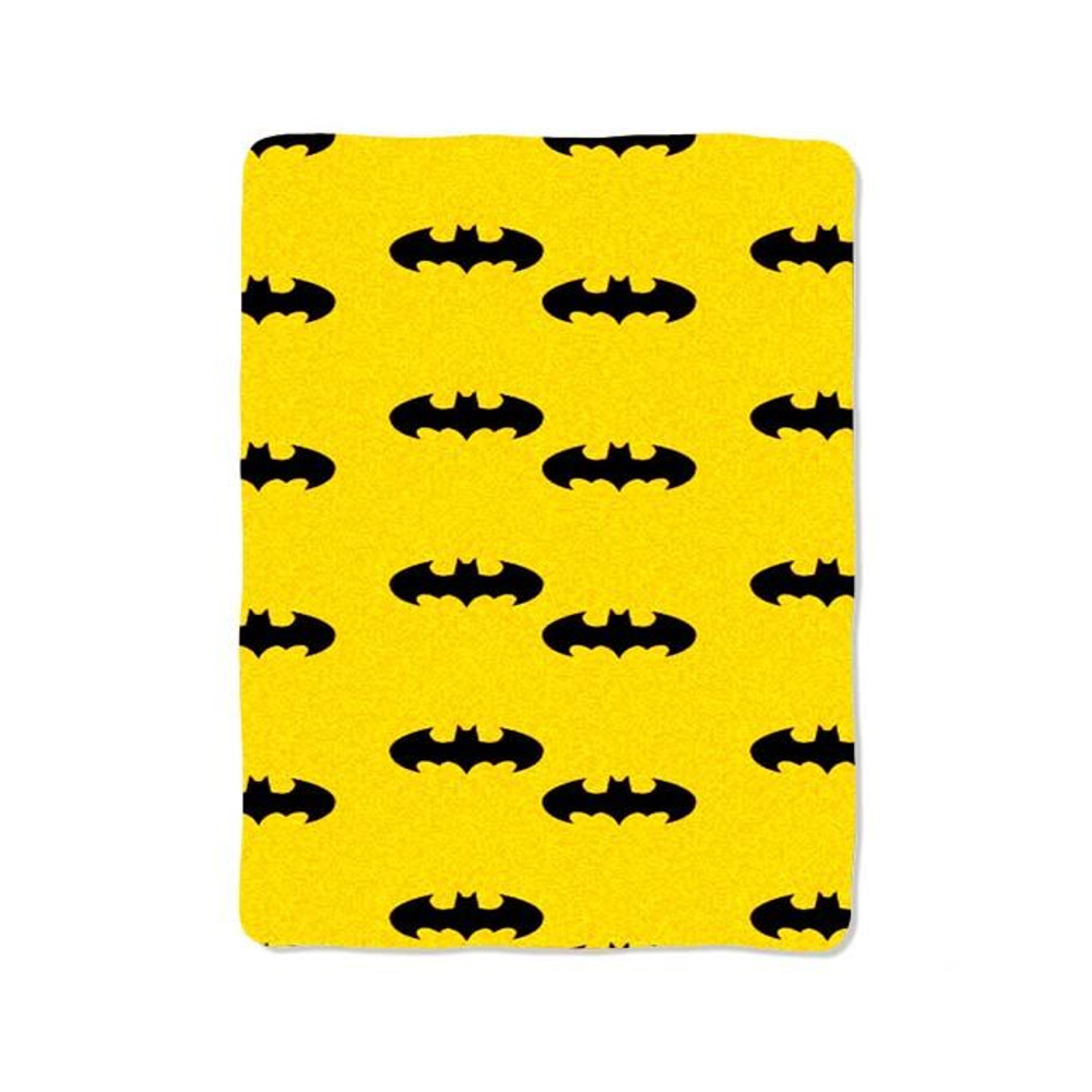 Batman Logo Pattern Design On Blanket 0