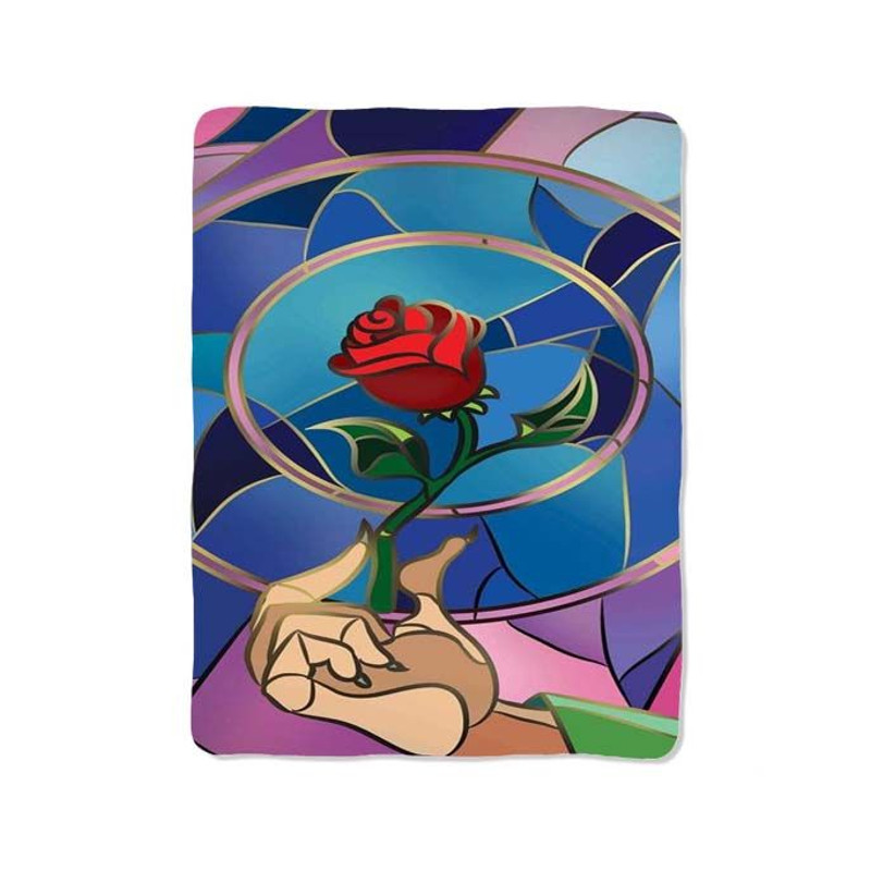 Beauty And The Beast Design On Blanket 0
