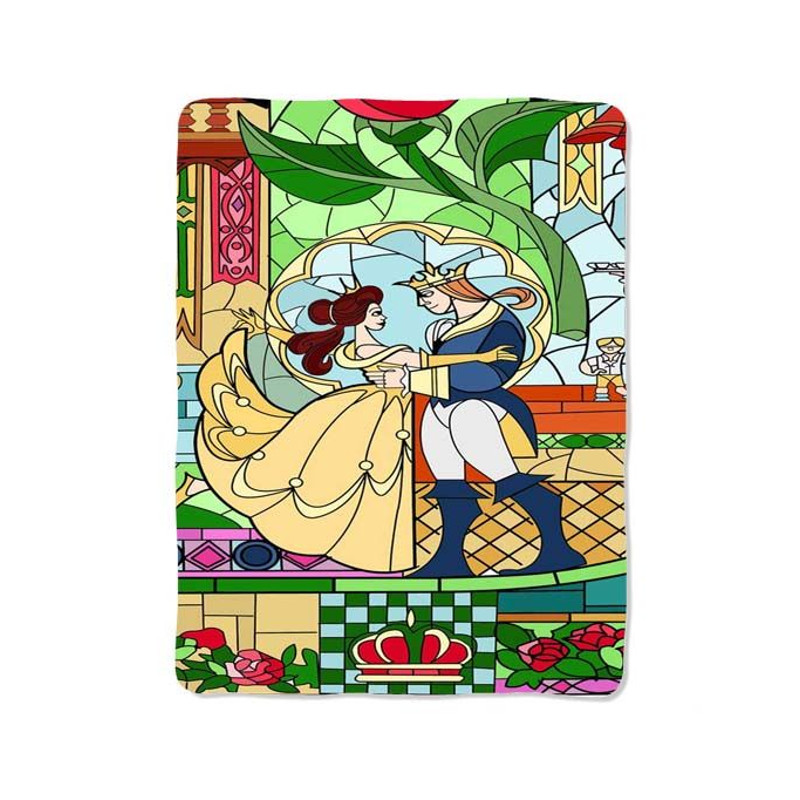 Beauty And The Beast Set On Blanket 0