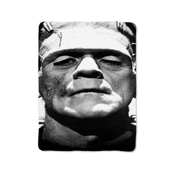 Black White Frankenstein Design On Blanket 0
