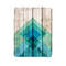 Blue Green Chevron Design On Blanket 0