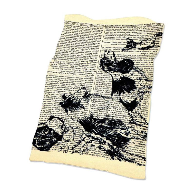 Dog On Paper Premium Blanket 0