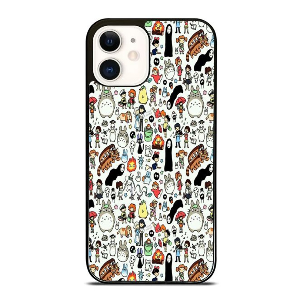Ghibli Character Doodles Custom IPhone 16 Case IPhone 15 Case IPhone 14 Case Samsung Case Google Pi 0