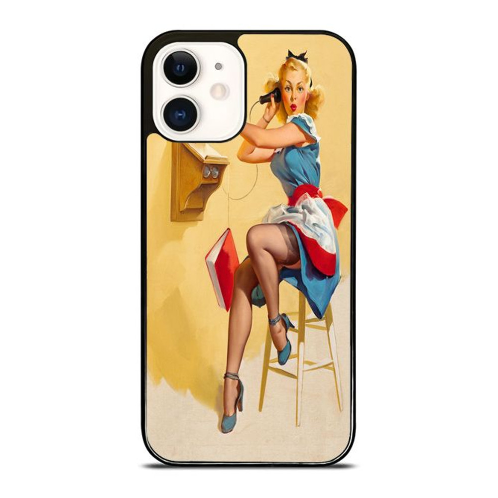 Gil Elvgren Pin Up Call Custom IPhone 16 Case IPhone 15 Case IPhone 14 Case Samsung Case Google Pix 0