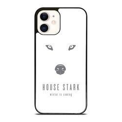 house stark (white with wolf) custom iphone 16 case, iphone 15 case, iphone 14 case, samsung case, google pixel case