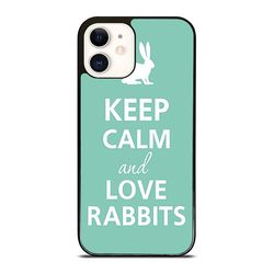 keep calm (love rabbits) custom iphone 16 case, iphone 15 case, iphone 14 case, samsung case, google pixel case