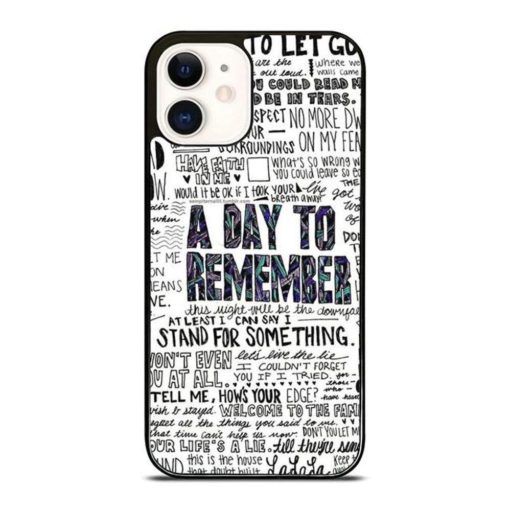 A Day To Remember Lyric Scrawl 1 Custom IPhone 16 Case IPhone 15 Case IPhone 14 Case Samsung Case G 0