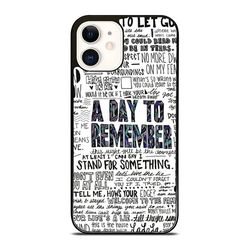 a day to remember lyric scrawl 1 custom iphone 16 case, iphone 15 case, iphone 14 case, samsung case, google pixel case